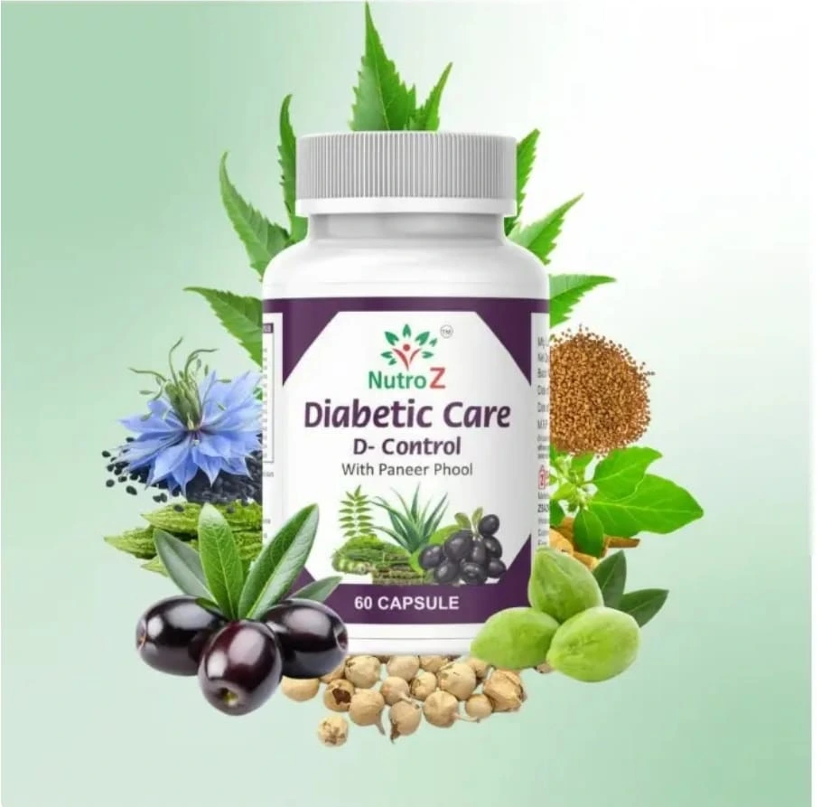 NutroZ Diabetic Care D-Control – Natural Blood Sugar Support & Daily Wellness Formula
