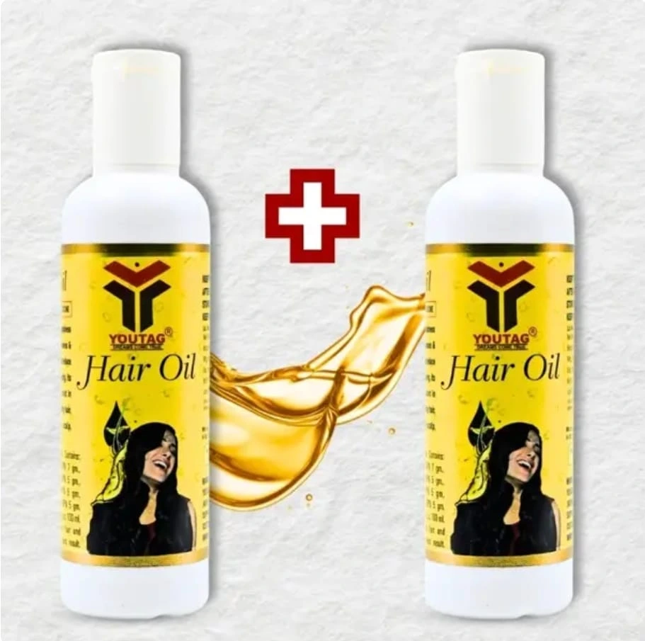 YOUTAG Nourish Hair Oil (2 Pack) – Natural Hair Growth & Anti-Hair Fall Oil for Strong, Shiny & Healthy Hair