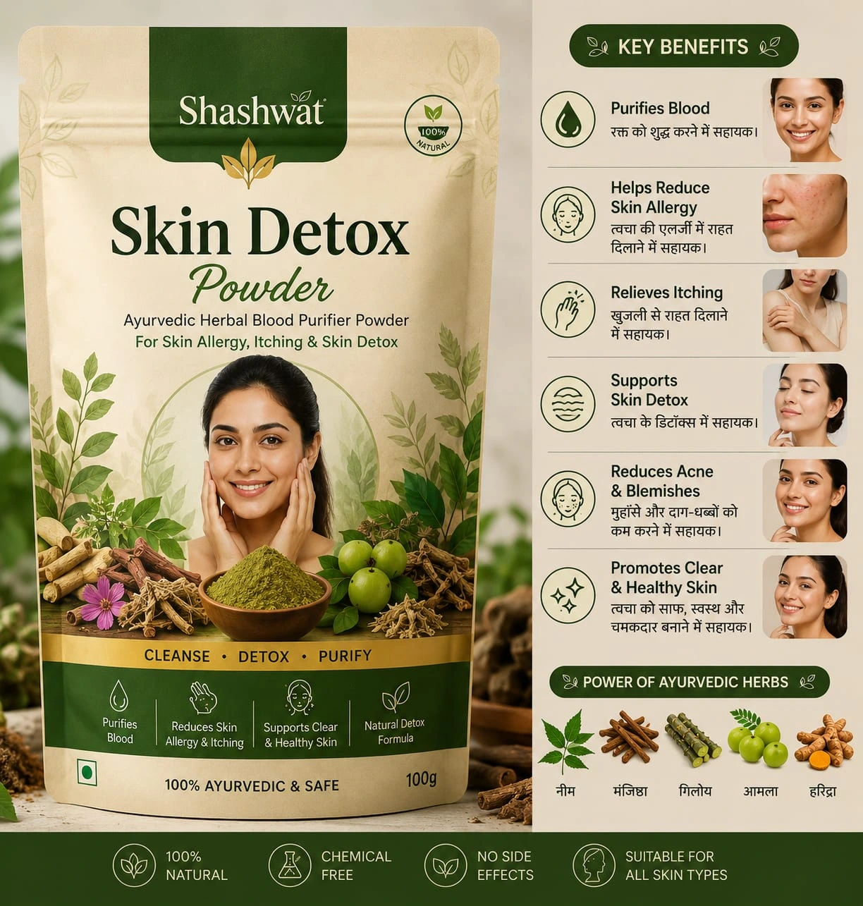 Shashwat Skin Detox Powder Shashwat Skin Detox Powder - Image 1